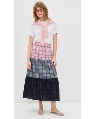 Rowing Blazers ティアードチェック柄スカート - サムネイル5