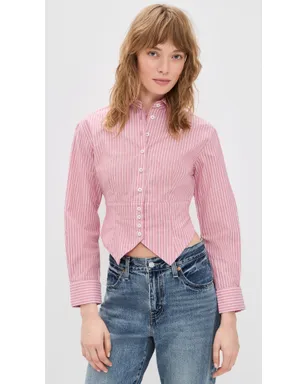 Rowing Blazers カマーバンド付きボタンダウンシャツ - サムネイル2