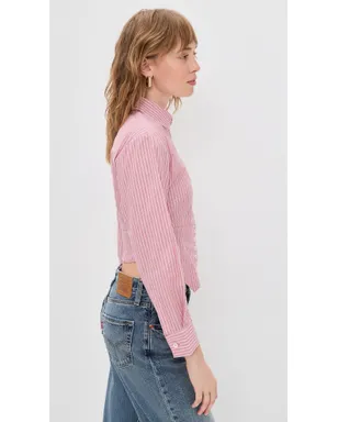 Rowing Blazers カマーバンド付きボタンダウンシャツ - サムネイル4