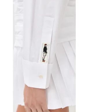 Rowing Blazers プリーツ入りボタンダウンシャツドレス - サムネイル6