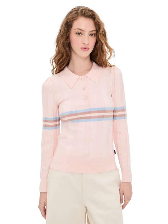 Rowing Blazers Rowing Blazers ポロシャツ ニット インターシャ ストライプ 長袖の商品画像