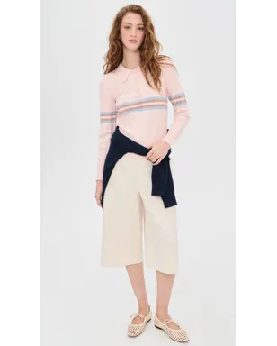 Rowing Blazers ポロシャツ ニット インターシャ ストライプ 長袖 - サムネイル5