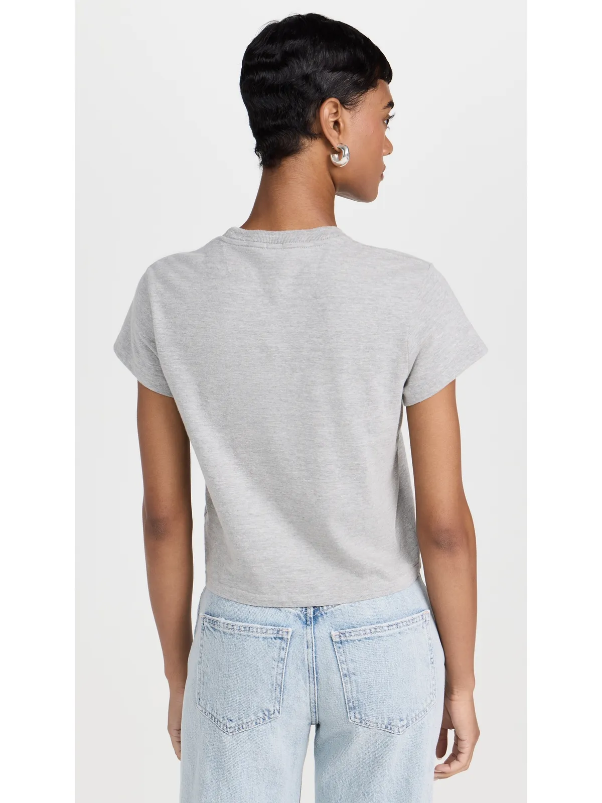 RE/DONE 50s Boxy Tee ヘザーグレー - 画像3