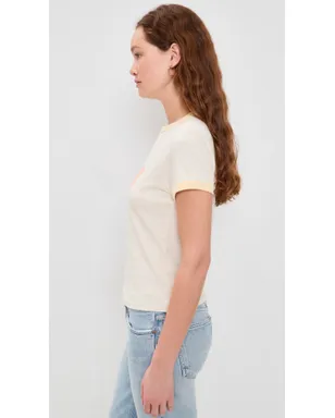 RE/DONE 60sスリム・リンガー・ダンボーTシャツ - サムネイル4