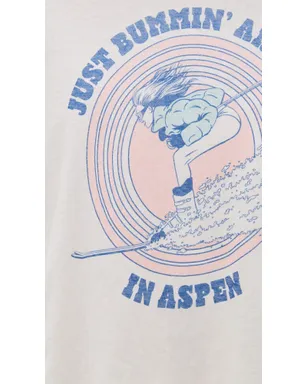 RE/DONE ボクシー ボーイフレンド ロングスリーブ スキーバムTシャツ - サムネイル6