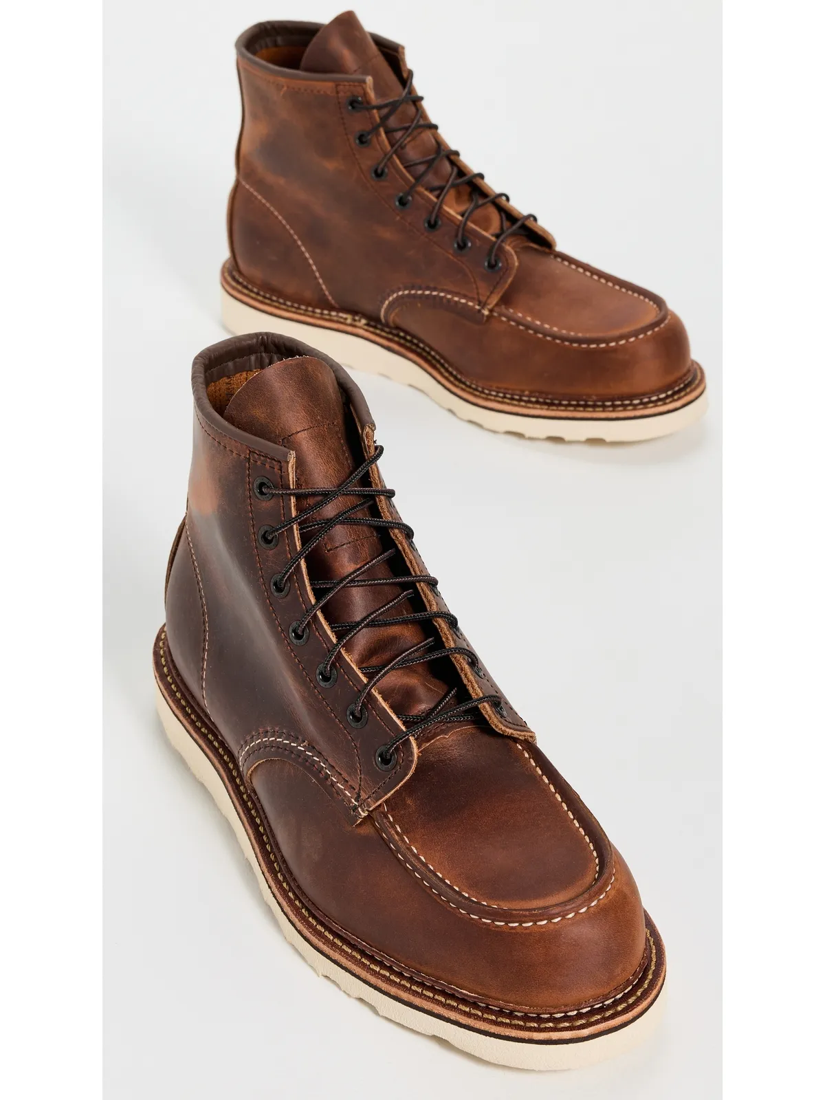 Red Wing クラシック モック レザー ブーツ カッパー ラフ＆タフ - 画像4