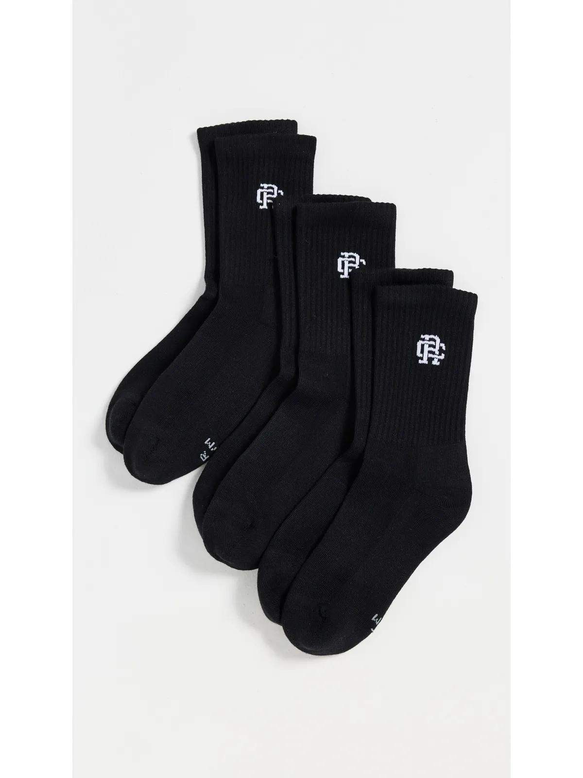 Reigning Champ クラシック ミッドクルーソックス 3足セット - 画像2