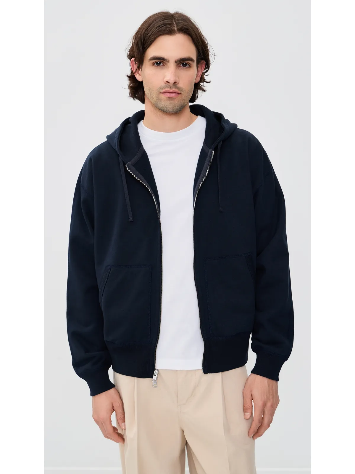 Reigning Champ ミッドウェイトテリー リラックスジップフーディ ネイビー - 画像2