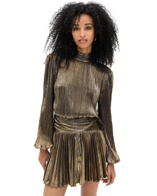Retrofête Freja Dress Antique Gold - サムネイル1