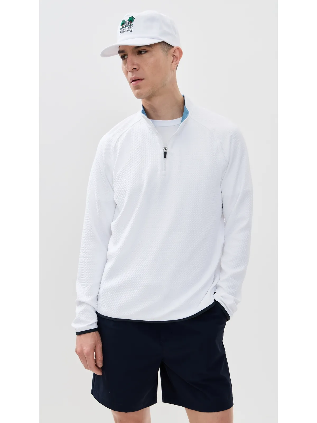 Rhone Founder's Golf 1/4 Zip ブライトホワイト - 画像2