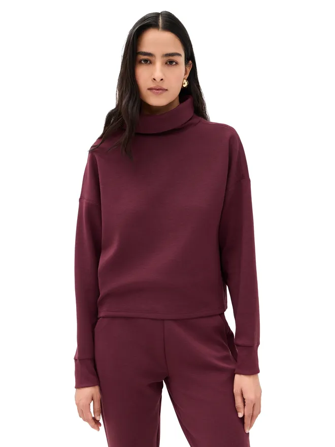 Rhone Rhone Dreamglow モックネック ボルドー レッドの商品画像