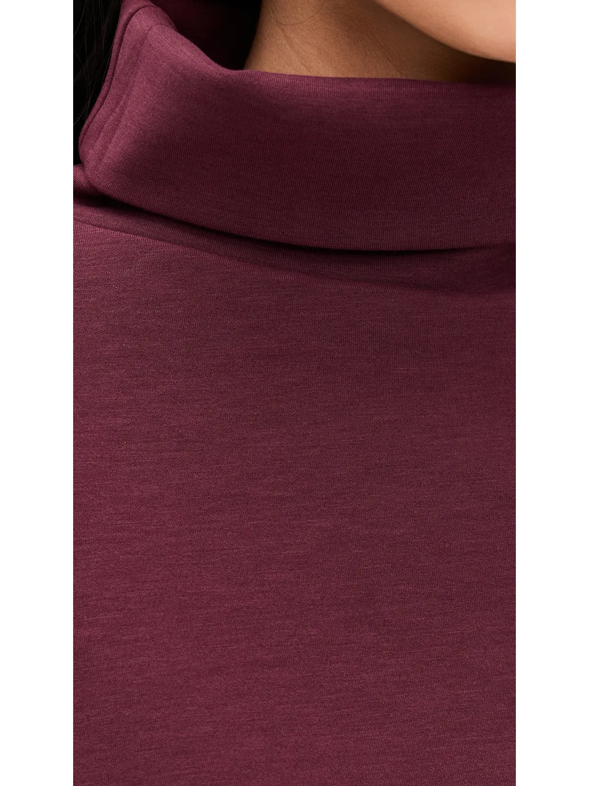 Rhone Dreamglow モックネック ボルドー レッド - 画像6
