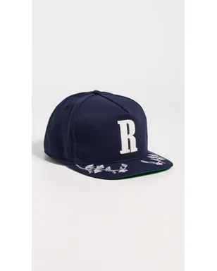Rhude グレープヴァイン R-クラウン フィットハット ネイビー/ホワイト - サムネイル2