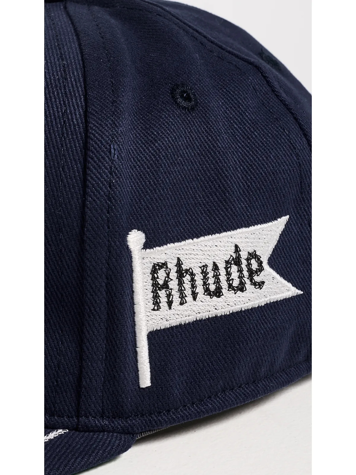 Rhude グレープヴァイン R-クラウン フィットハット ネイビー/ホワイト - 画像4