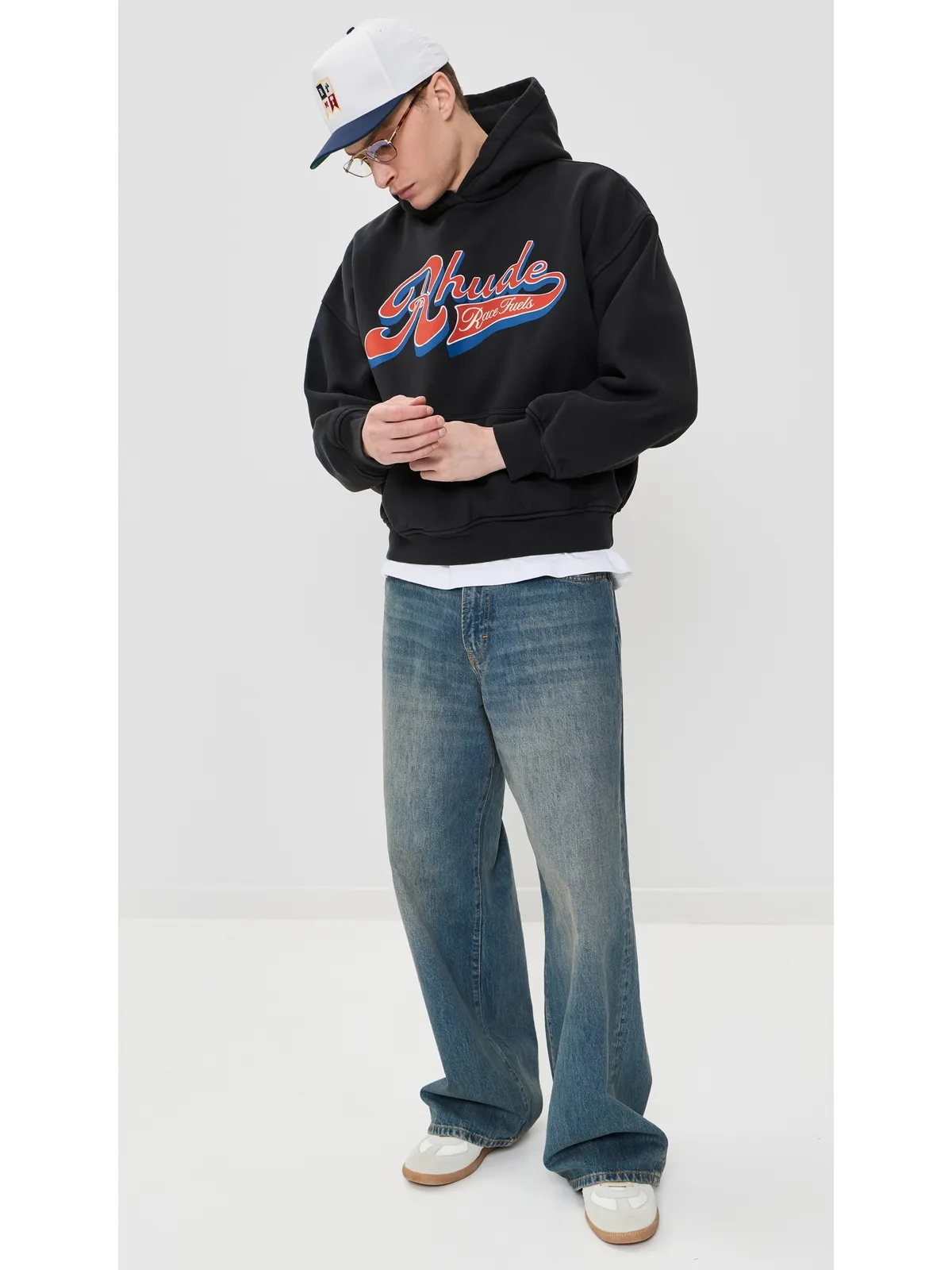 Rhude ピットストップ フーディ - 画像5