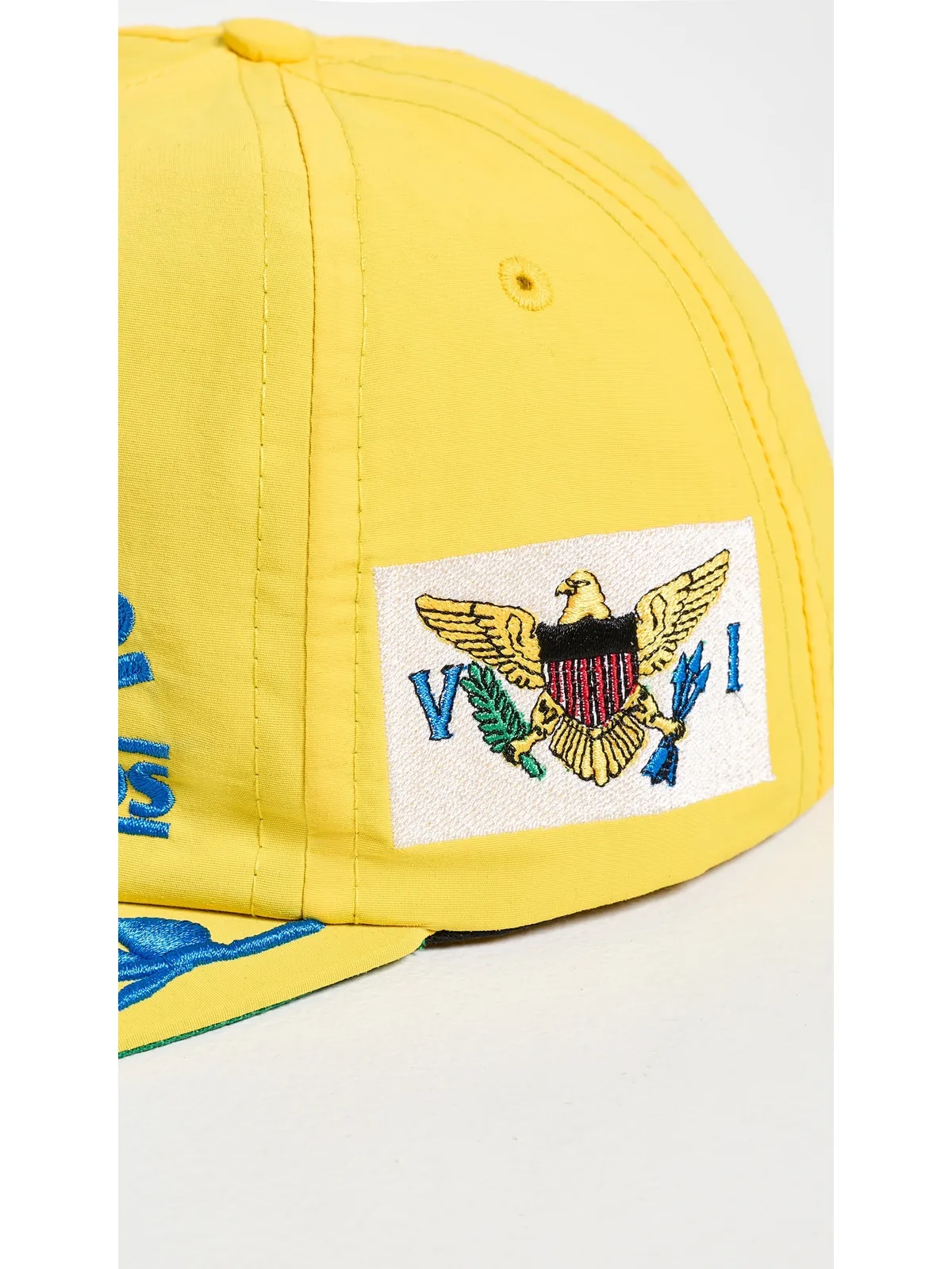 Rhude ヴァージン諸島ハット イエロー/ブルー - 画像4