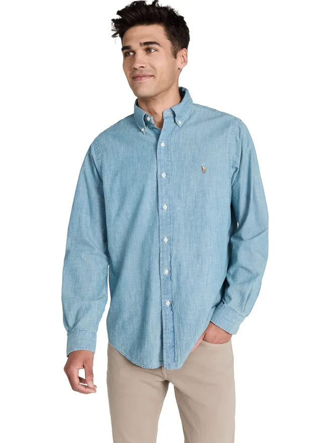 Polo Ralph Lauren Polo Ralph Lauren クラシックフィット シャンブレーシャツの商品画像