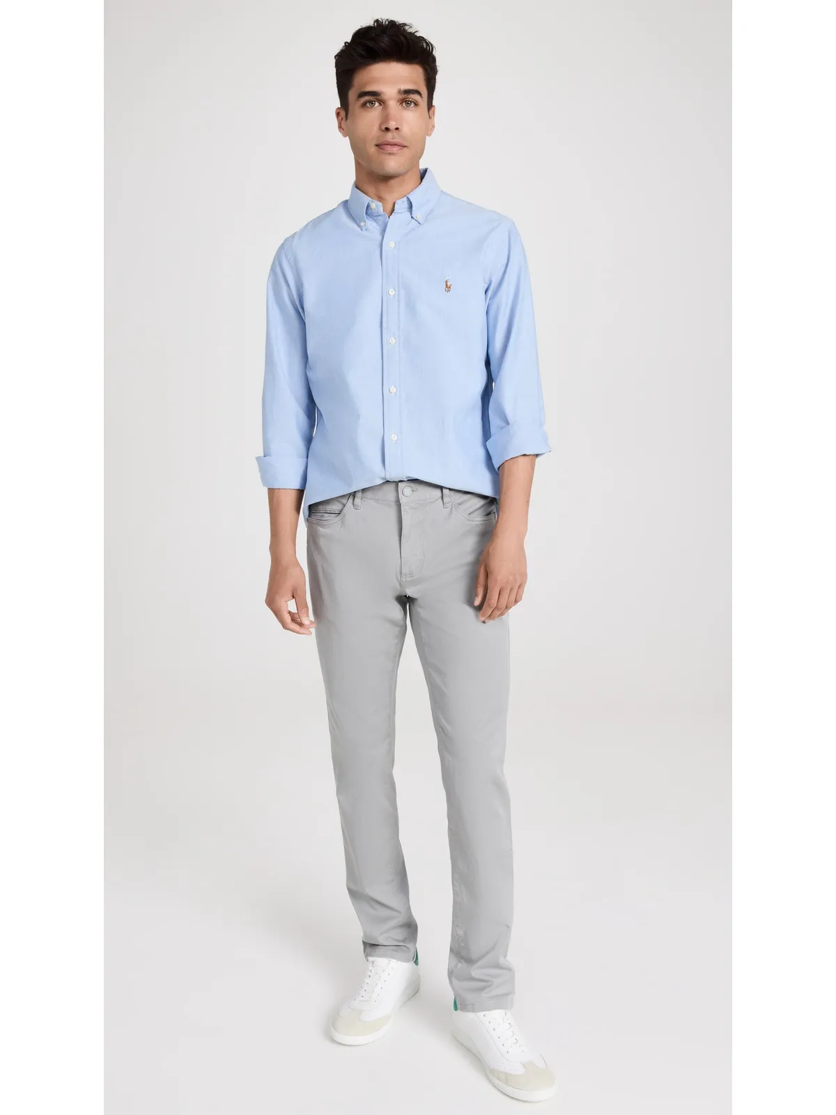 Polo Ralph Lauren クラシックフィット アイコニック オックスフォードシャツ ブルー - 画像5