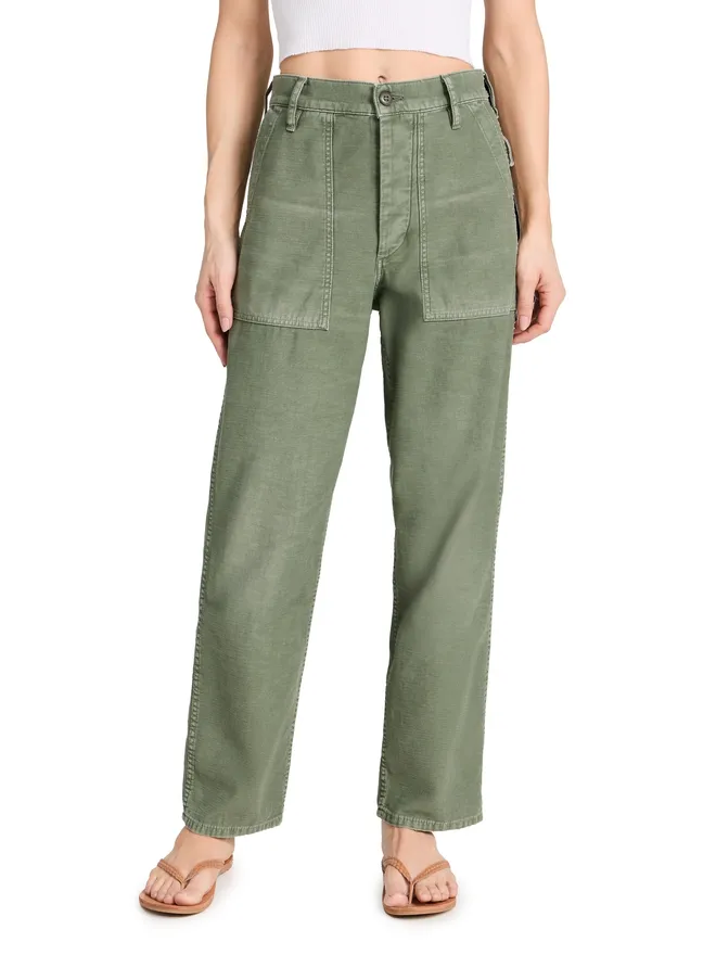 Polo Ralph Lauren Polo Ralph Lauren コットン リッキー パンツ オリーブの商品画像