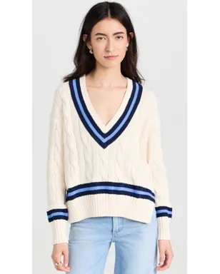 Polo Ralph Lauren ケーブルニット コットン クリケットセーター クリーム色 M - サムネイル2