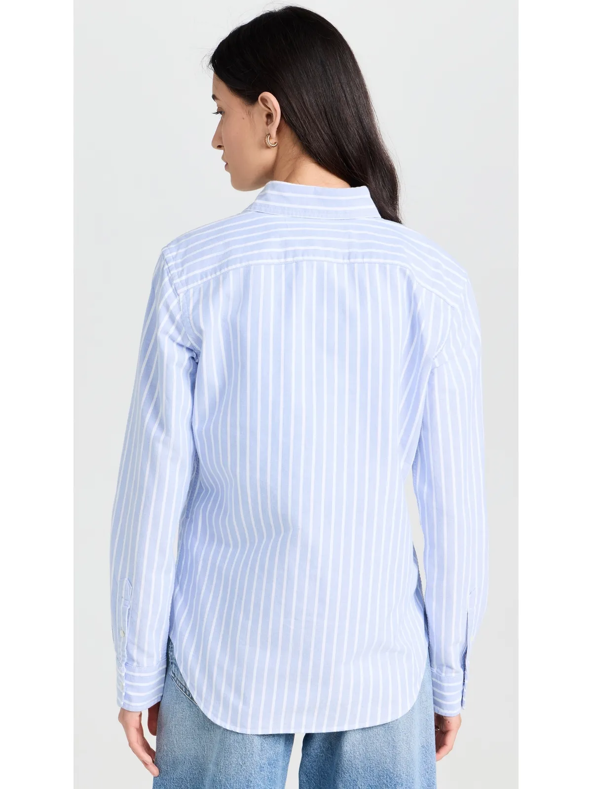 Polo Ralph Lauren コットンオックスフォード 長袖 ボタンダウンシャツ ハーバーアイランドブルー/ホワイト - 画像3