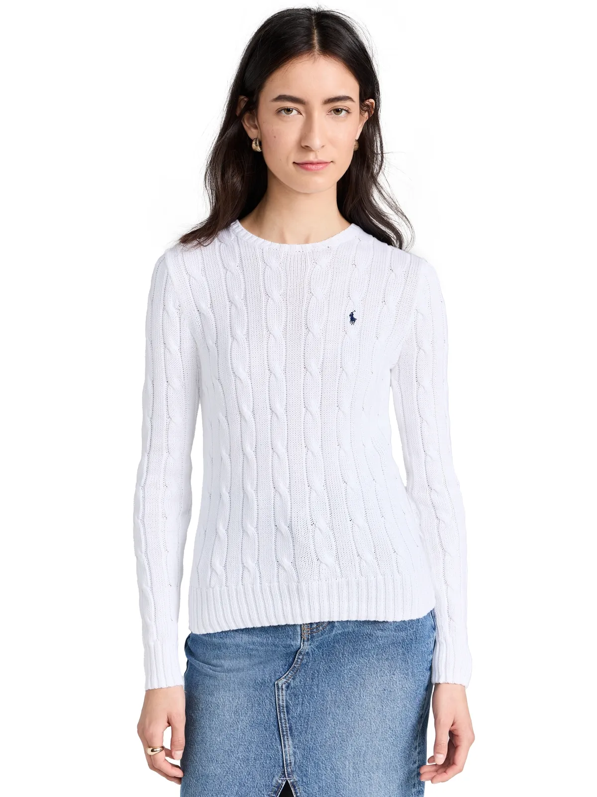 Polo Ralph Lauren コットン ジュリアナ ロングスリーブ プルオーバー ホワイト - 画像1