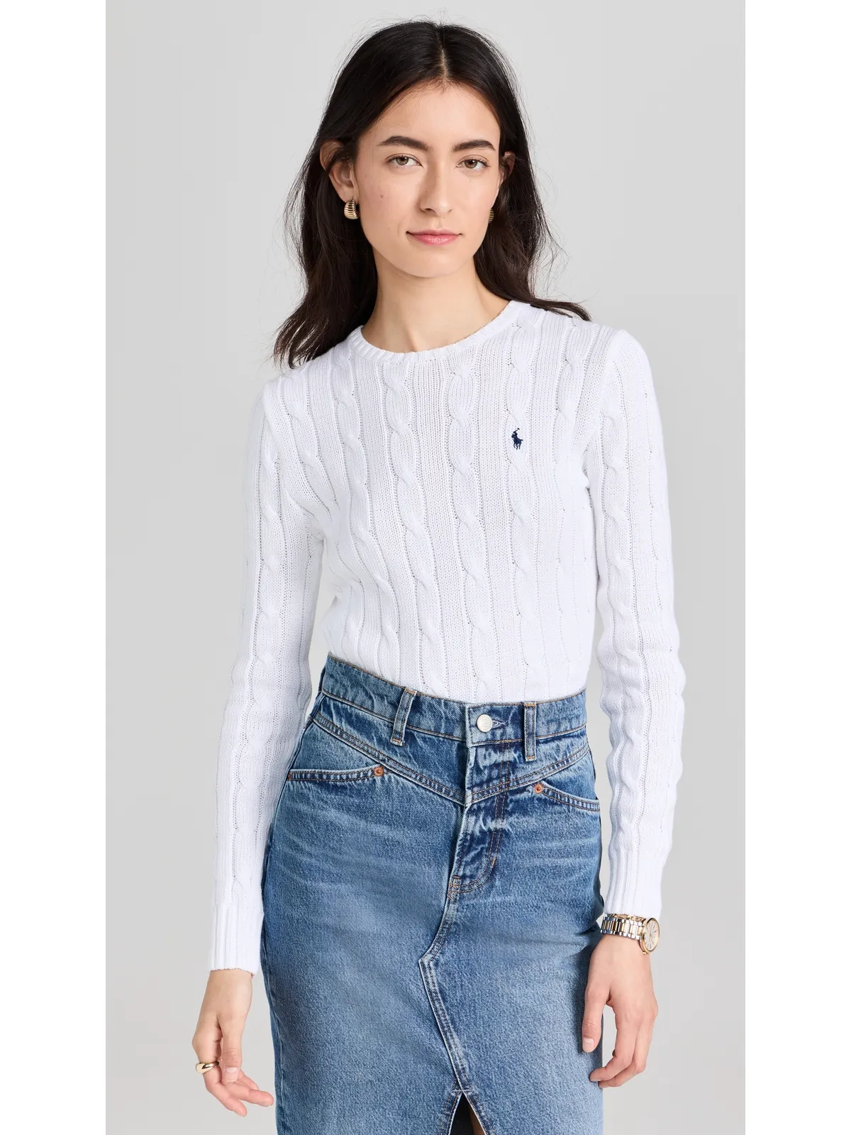 Polo Ralph Lauren コットン ジュリアナ ロングスリーブ プルオーバー ホワイト - 画像2