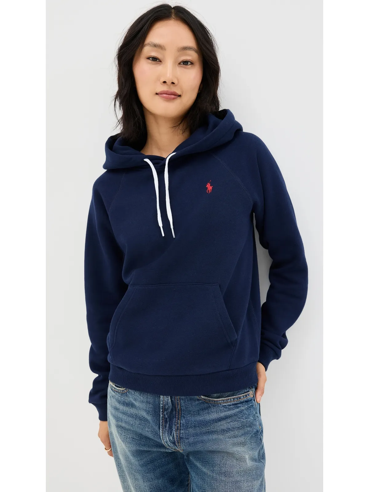 Polo Ralph Lauren シュランクン フード付きスウェットシャツ クルーズネイビー - 画像2