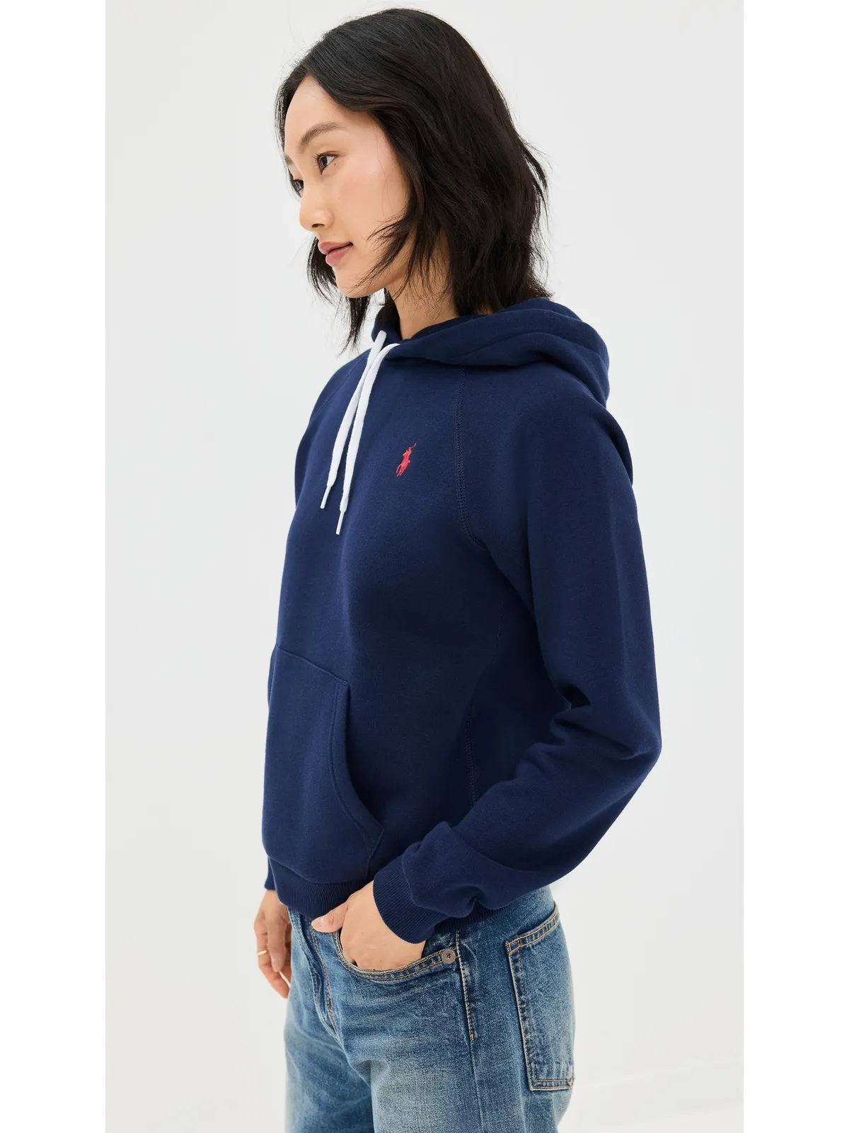 Polo Ralph Lauren シュランクン フード付きスウェットシャツ クルーズネイビー - 画像4