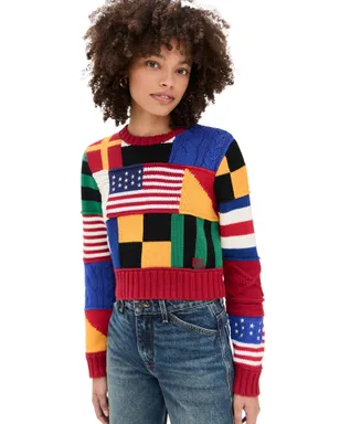 Polo Ralph Lauren コットン旗柄プルオーバーセーター - サムネイル1