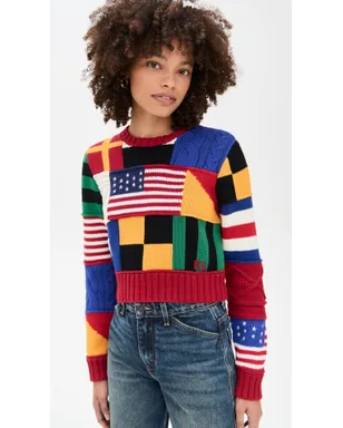 Polo Ralph Lauren コットン旗柄プルオーバーセーター - サムネイル2
