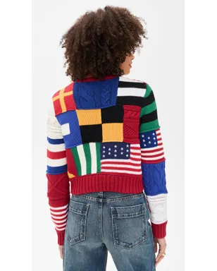Polo Ralph Lauren コットン旗柄プルオーバーセーター - サムネイル3