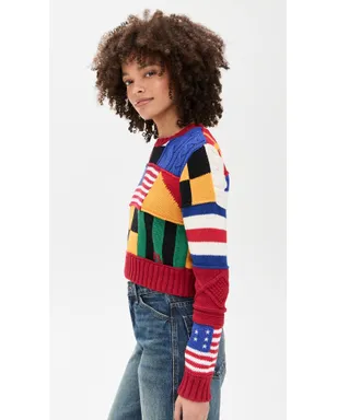 Polo Ralph Lauren コットン旗柄プルオーバーセーター - サムネイル4