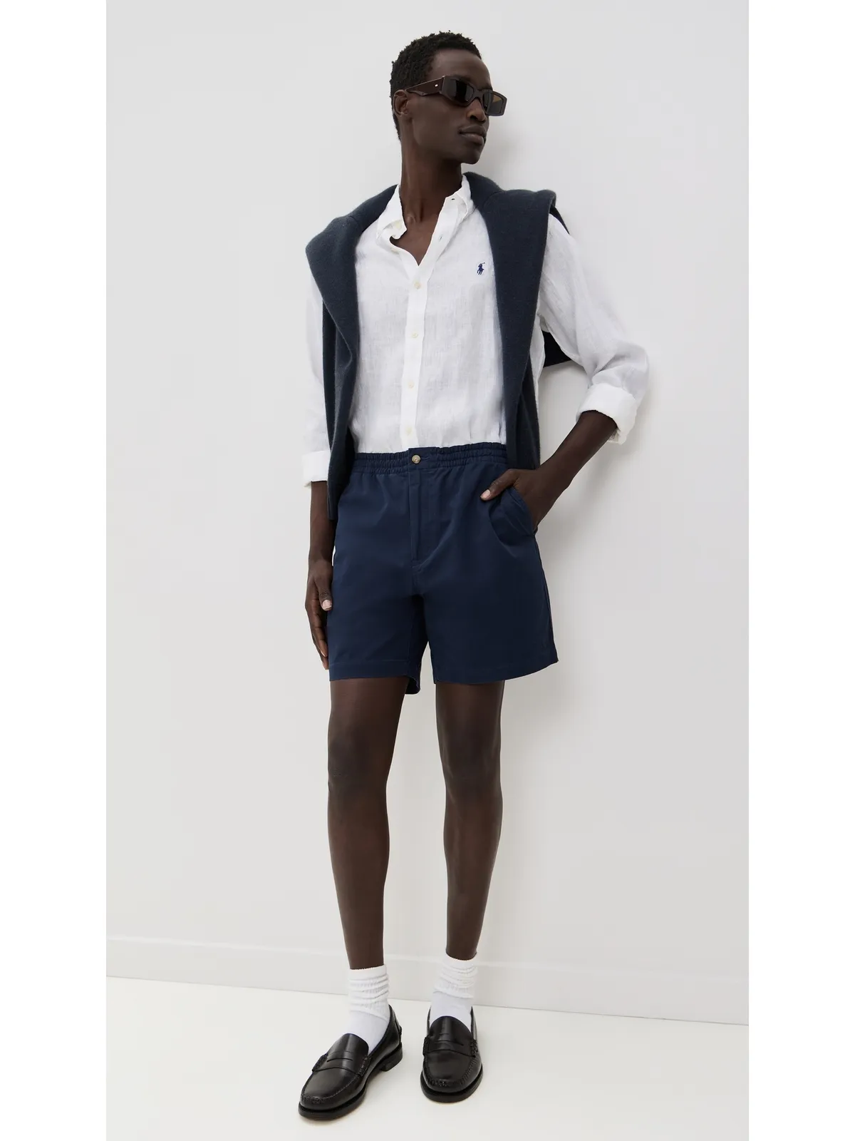 Polo Ralph Lauren ロングスリーブリネンシャツ セラミックホワイト M - 画像5