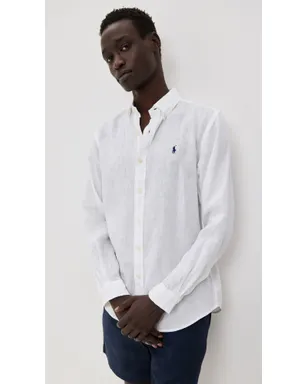 Polo Ralph Lauren ロングスリーブリネンシャツ セラミックホワイト M - サムネイル2