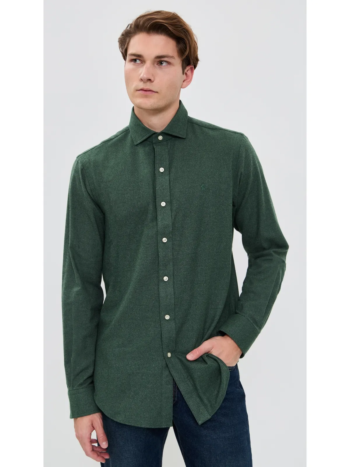 Polo Ralph Lauren ブラッシュドツイル スポーツシャツ - 画像2