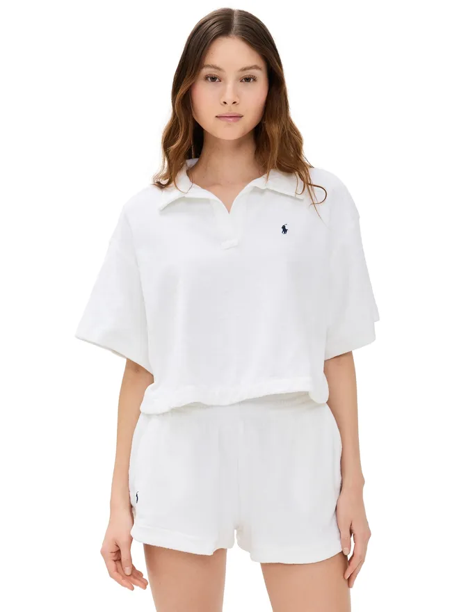 Polo Ralph Lauren Polo Ralph Lauren テリー素材のカラーシャツとショーツ セット ホワイトの商品画像