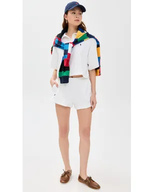 Polo Ralph Lauren テリー素材のカラーシャツとショーツ セット ホワイト - サムネイル2
