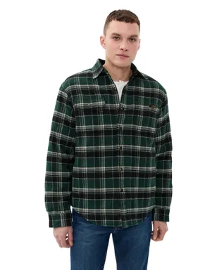 Polo Ralph Lauren Original Label 起毛フランネル ダンガリー グリーン/クリーム - サムネイル1