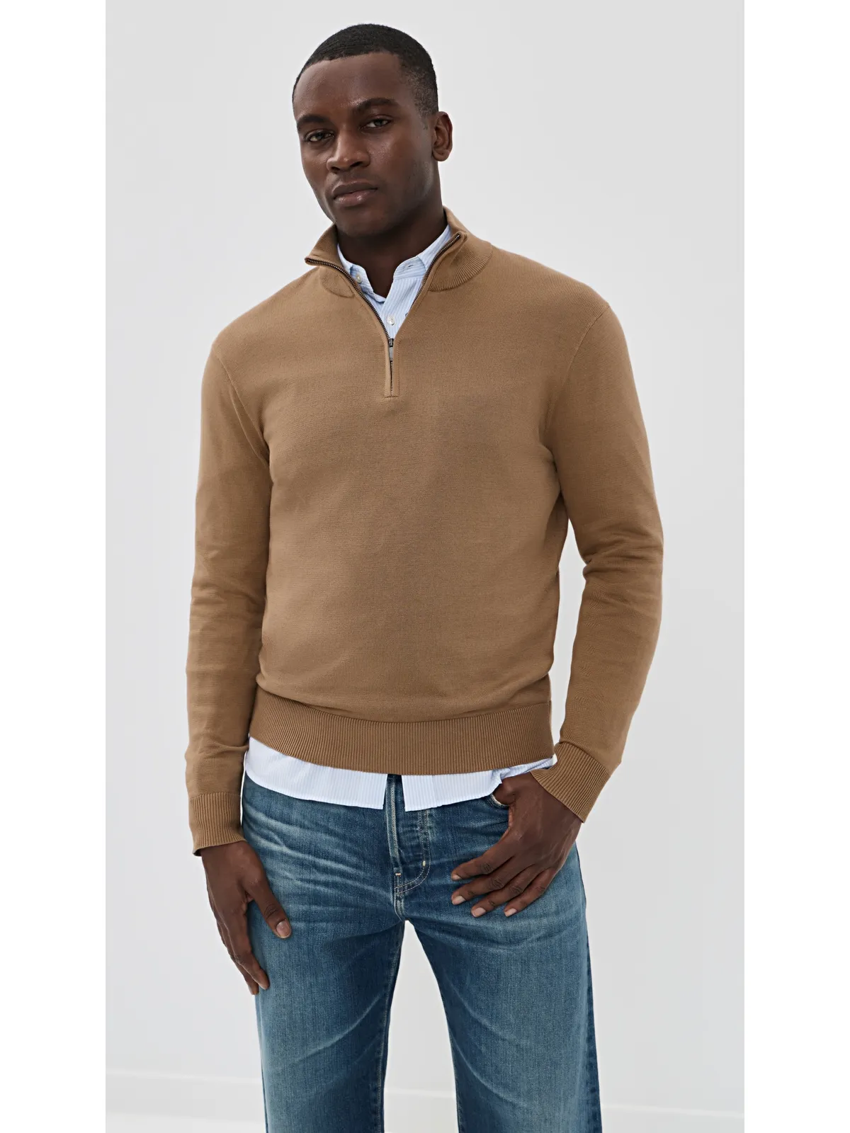 Polo Ralph Lauren オリジナルレーベル コットン ハーフジップ セーター - 画像2