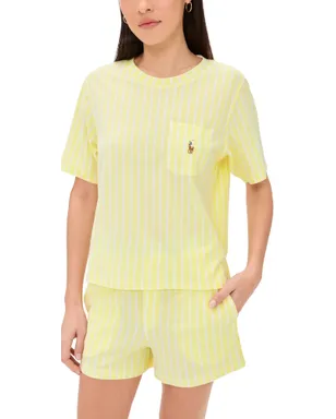 Polo Ralph Lauren 半袖ショートセット ホワイトクラウド/レモンヴァーベナ M - サムネイル1
