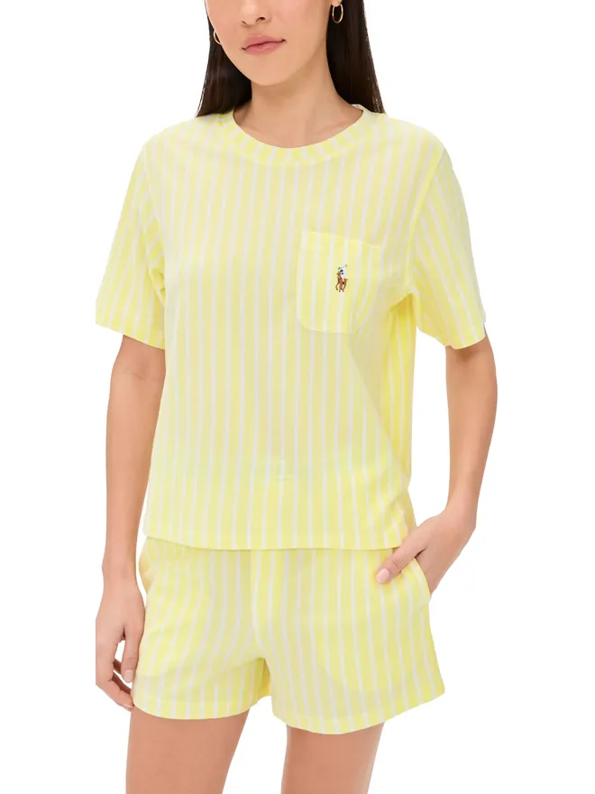Polo Ralph Lauren Polo Ralph Lauren 半袖ショートセット ホワイトクラウド/レモンヴァーベナ Mの商品画像