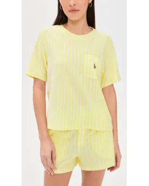 Polo Ralph Lauren 半袖ショートセット ホワイトクラウド/レモンヴァーベナ M - サムネイル2