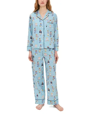 Polo Ralph Lauren 総柄ベア Madison パジャマセット アクアミスト - サムネイル1