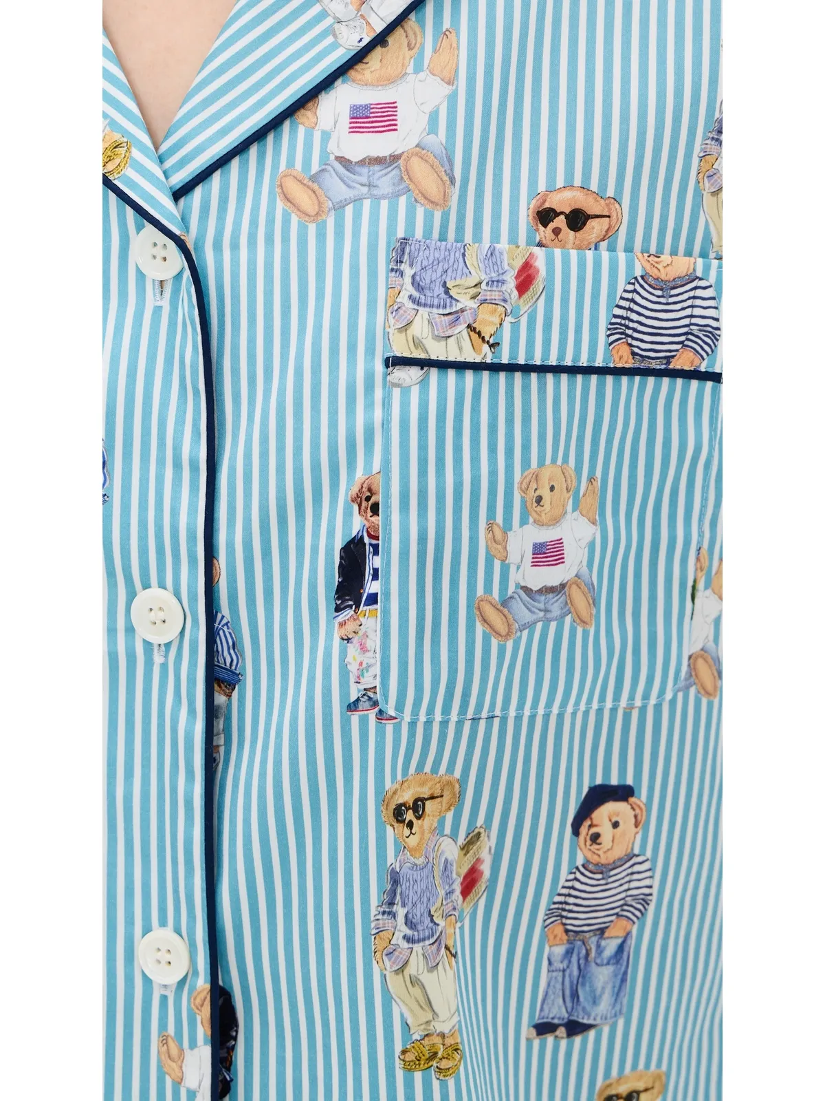 Polo Ralph Lauren 総柄ベア Madison パジャマセット アクアミスト - 画像6