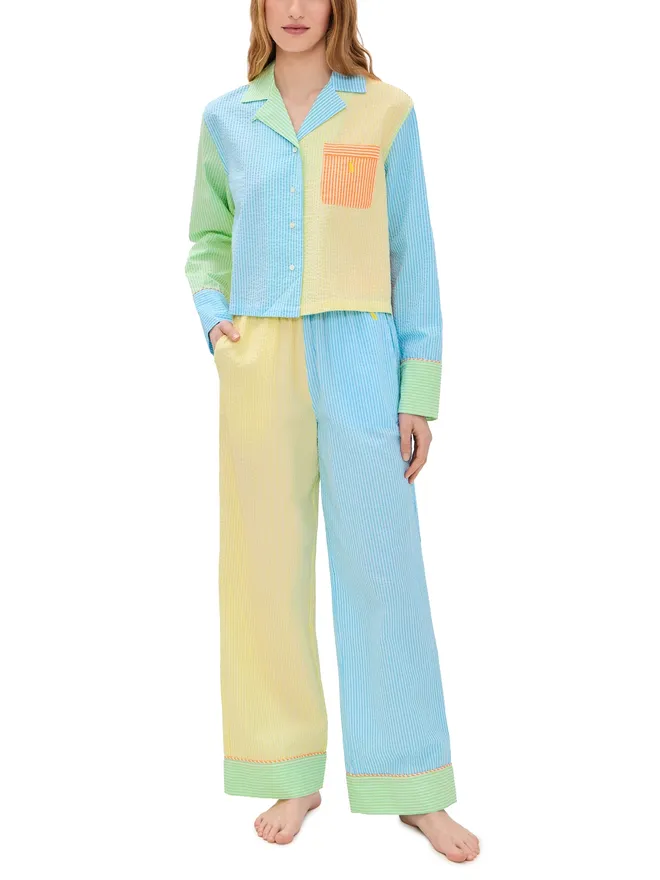 Polo Ralph Lauren Polo Ralph Lauren ミックスシアサッカー パジャマ セット マルチカラーの商品画像