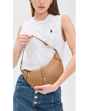 Polo Ralph Lauren 小粒グレイン ポロ ID ミニ ショルダーバッグ タン - サムネイル3