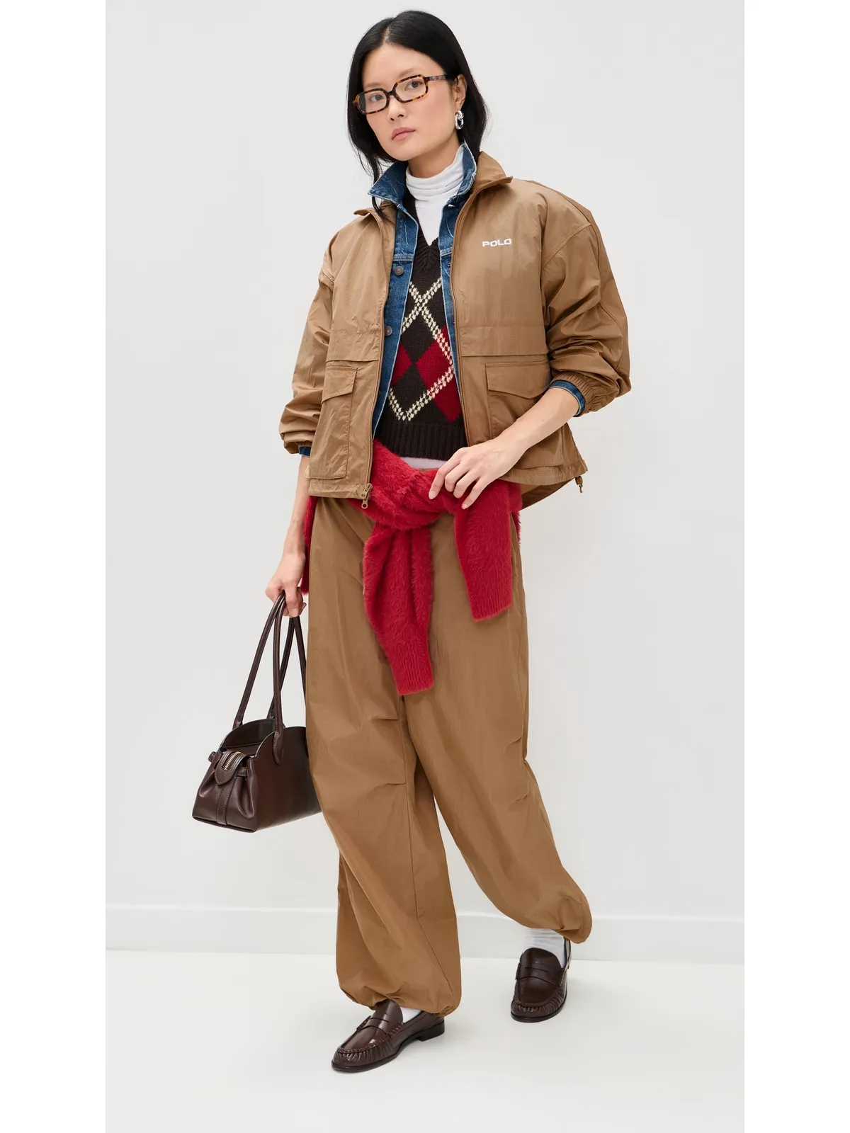 Polo Ralph Lauren エコナイロン タフタ ウォーベン スタンダードパンツ カフェタン - 画像5