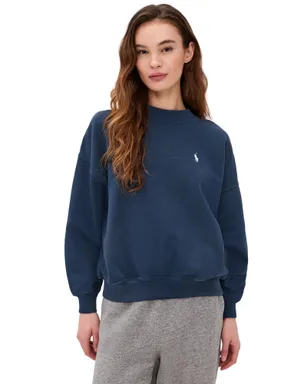 Polo Ralph Lauren ヴィンテージ フリースニット ロングスリーブ クルーネック Newport Navy - サムネイル1