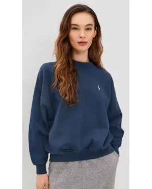 Polo Ralph Lauren ヴィンテージ フリースニット ロングスリーブ クルーネック Newport Navy - サムネイル2